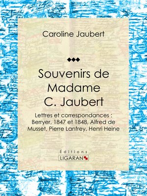 cover image of Souvenirs de Madame C. Jaubert